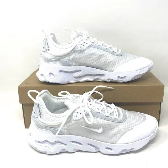 💖MEGA SALE💖NIKE WOMEN'S  CV1772 101 REACT LIVE White-pur Platinum  Running - Picture 6 of 12
